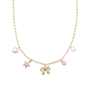 pink charm kaelakee