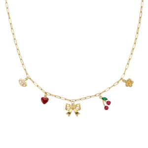 pink charm kaelakee